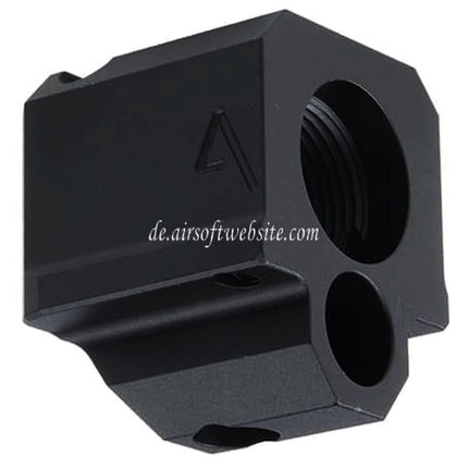 RWA Agency Arms 417 Einzelanschluss Kompensator -14mm CCW Gewinde gegen den Uhrzeigersinn Geeignet für G-Serie GBB Pistolen Airsoft