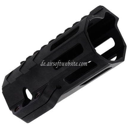 BAD Workhorse CNC Aluminum 4 Zoll Free Float M-LOK Handschutz schienen system Geeignet für VFC AR M4 Serie GBB Gewehre Airsoft Schwarz
