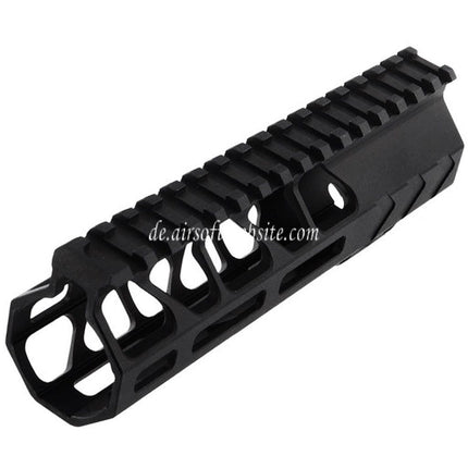 BAD Workhorse CNC Aluminum 6.7 Zoll Free Float M-LOK Handschutz schienen system Geeignet für VFC AR M4 Serie GBB Gewehre Airsoft Schwarz