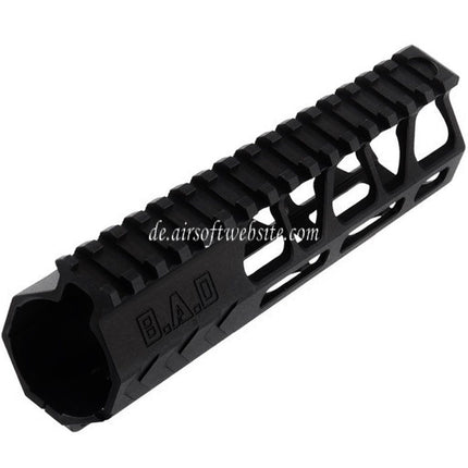 BAD Workhorse CNC Aluminum 6.7 Zoll Free Float M-LOK Handschutz schienen system Geeignet für VFC AR M4 Serie GBB Gewehre Airsoft Schwarz
