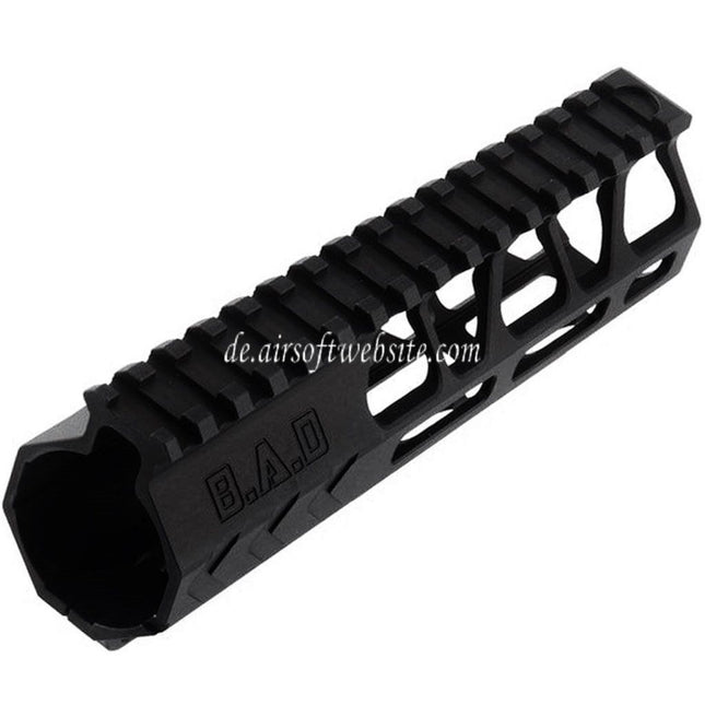 BAD Workhorse CNC Aluminum 6.7 Zoll Free Float M-LOK Handschutz schienen system Geeignet für VFC AR M4 Serie GBB Gewehre Airsoft Schwarz