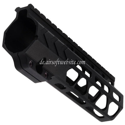 BAD Workhorse CNC Aluminum 6.7 Zoll Free Float M-LOK Handschutz schienen system Geeignet für VFC AR M4 Serie GBB Gewehre Airsoft Schwarz