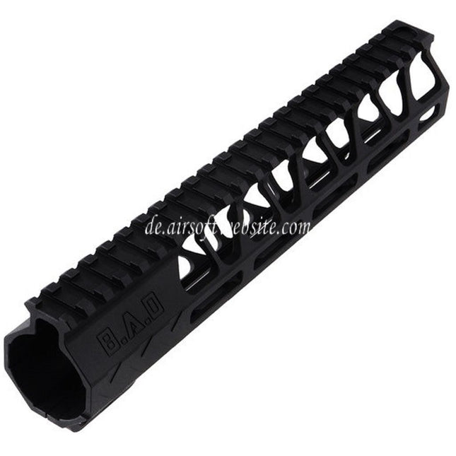 BAD Workhorse CNC Aluminum 9.5 Zoll Free Float M-LOK Handschutz schienen system Geeignet für VFC AR M4 Serie GBB Gewehre Airsoft Schwarz