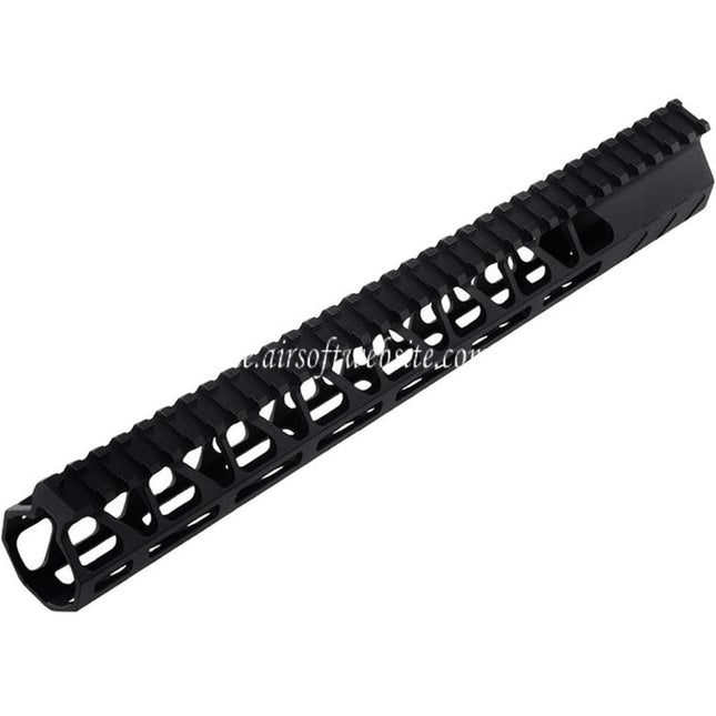 BAD Workhorse CNC Aluminum 13.5 Zoll Free Float M-LOK Handschutz schienen system Geeignet für VFC AR M4 Serie GBB Gewehre Airsoft Schwarz