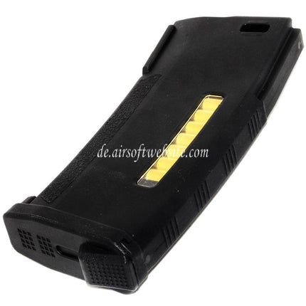 PTS 150rd Mid-Cap EPM Enhanced Polymer Magazin Geeignet für M4 M16 Serie AEG Gewehre Airsoft Schwarz