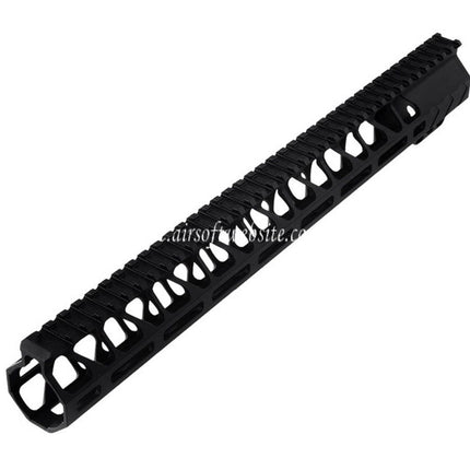 BAD Workhorse CNC Aluminum 15 Zoll Free Float M-LOK Handschutz schienen system Geeignet für VFC AR M4 Serie GBB Gewehre Airsoft Schwarz