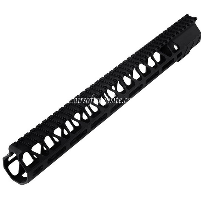BAD Workhorse CNC Aluminum 15 Zoll Free Float M-LOK Handschutz schienen system Geeignet für VFC AR M4 Serie GBB Gewehre Airsoft Schwarz