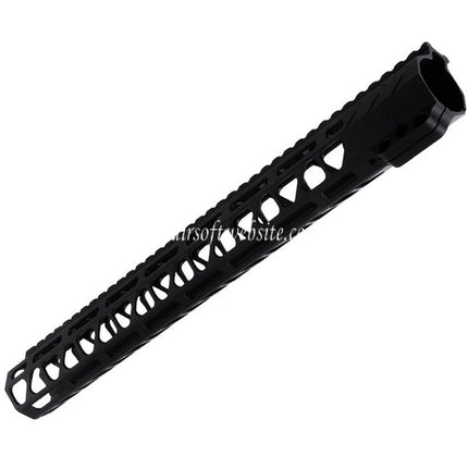 BAD Workhorse CNC Aluminum 15 Zoll Free Float M-LOK Handschutz schienen system Geeignet für VFC AR M4 Serie GBB Gewehre Airsoft Schwarz