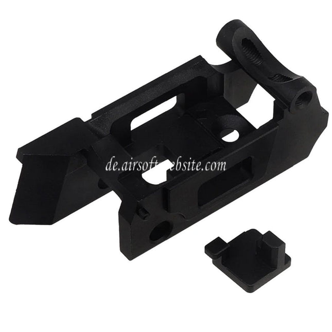 5KU CNC Aluminium verstärktes Abzugsgehäuse geeignet für Action Army AAP01 Serie GBB Pistolen Airsoft Schwarz