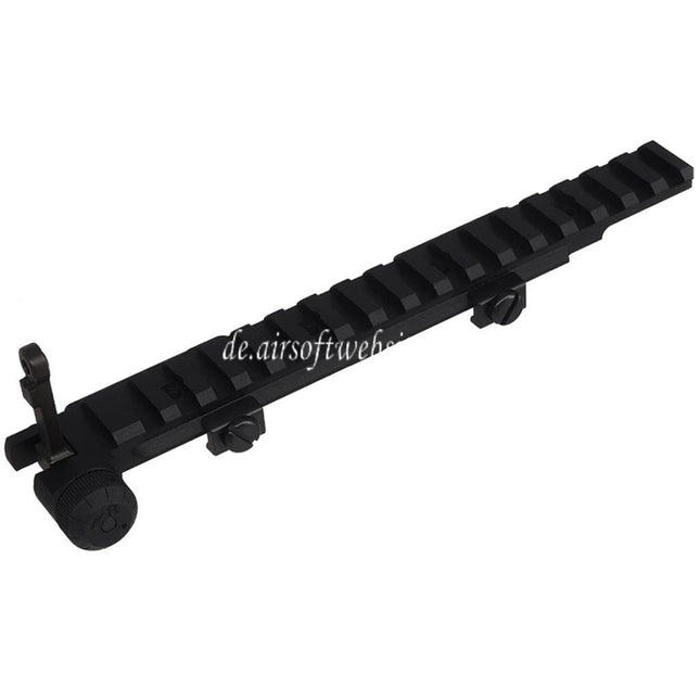 CYMA CGS KAC Stil 556 Aufklappbares Visier Erweitert oberen Schiene Zielfernrohrmontage Set geeignet für 20mm Picatinny Schiene