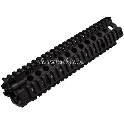 CYMA 241mm Aluminum MK18 Stil RAS Handschutz Schienen System geeignet für M4 M16 Serie AEG Gewehre Airsoft Schwarz