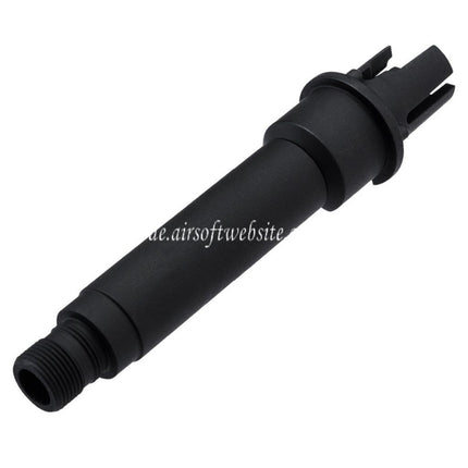 APS 4 Zoll Evolution Tech 8.0 M-Lok Tactical Handschutz Schienen System mit Innen Außen Lauf geeignet für APS ASR Tokyo Marui M4 Serie AEG Obere Empfänger Airsoft