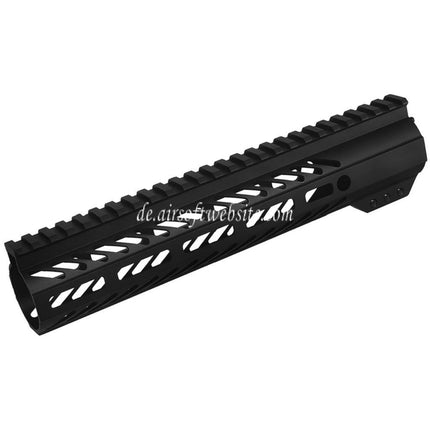 CYMA 10 Zoll M-LOK RAS Handschutz Schienen System geeignet für CYMA VFC GHK Tokyo Marui M4 M16 Serie AEG Gewehre Airsoft Schwarz