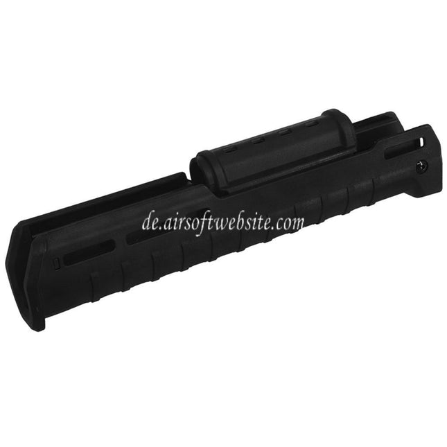 CYMA 297mm Polymer ZHUKOV Stil AKM M-LOK Oberer Unterer Handschutz System Geeignet für CYMA CM077 AK Zhukov Serie AEG Gewehre Airsoft Schwarz
