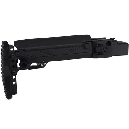 5KU KPYK Teleskop Klappschaft mit Cheek Riser Geeignet für GHK AKM V2 Serie GBB Gewehre Schwarz