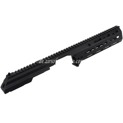 5KU 340mm MK3 Monolithic 1913 20mm M-LOK Obere Handschutz Schienen System Set Geeignet für CYMA AK105 AKM AK Serie AEG Gewehre Airsoft Schwarz