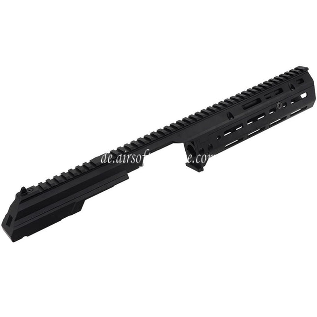 5KU 340mm MK3 Monolithic 1913 20mm M-LOK Obere Handschutz Schienen System Set Geeignet für CYMA AK105 AKM AK Serie AEG Gewehre Airsoft Schwarz