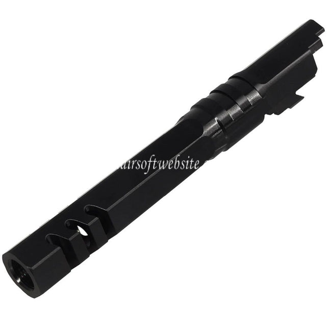 5KU 5 Zoll Edelstahl Hexagon Außenlauf +11mm CW Im Uhrzeigersinn Geeignet für Armorer Works WE (WE-TECH) Tokyo Marui Hi-Capa 5.1 Serie GBB Pistolen Airsoft