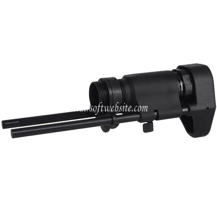 CYMA HK416C Stil Kompaktkarabiner Einziehbarer Schaft Geeignet für CYMA CGS Tokyo Marui M4 Serie MWS GBB Gewehre Airsoft Schwarz