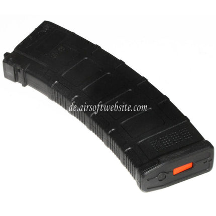 WELL PRO 24rd Polymer PMAG Co2 Magazin Geeignet für Well / WE G74A AK74 Serie GBB Gewehre Airsoft Schwarz