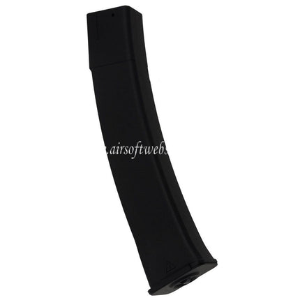 WELL PRO 30/80rd Polymer Mid-Cap Magazin Geeignet für WE06 PPK-20 Serie SMG AEG Gewehre Airsoft Schwarz