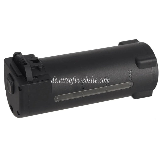 WELL PRO 1200rd Polymer Magazin Geeignet für WE23 Serie AEG Minigun Airsoft Schwarz