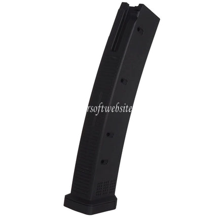 WELL PRO 100rd Polymer Mid-Cap Magazin Geeignet für WE05 Serie AEG Gewehre Airsoft Schwarz