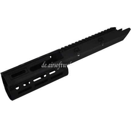 5KU 350mm Monolithic M-LOK Handschutz Schienen System Set Geeignet für Tokyo Marui Next Gen. MP5 AEG / VFC MP5 GBB Gewehre Airsoft Schwarz