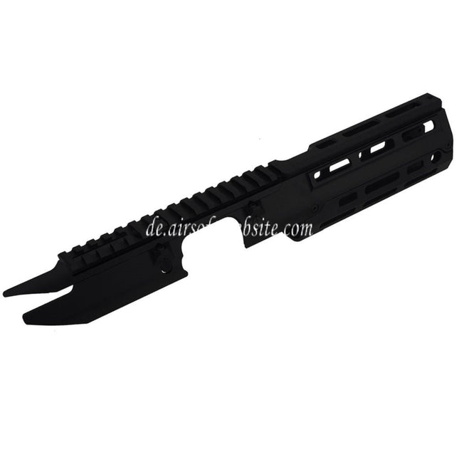 5KU 350mm Monolithic M-LOK Handschutz Schienen System Set Geeignet für Tokyo Marui Next Gen. MP5 AEG / VFC MP5 GBB Gewehre Airsoft Schwarz