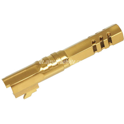 5KU 4.3 Zoll Edelstahl Hexagon Außenlauf +11mm CW Im Uhrzeigersinn Geeignet für Armorer Works WE (WE-TECH) Tokyo Marui Hi-Capa 4.3 Serie GBB Pistolen Airsoft