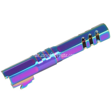 5KU 4.3 Zoll Edelstahl Hexagon Außenlauf +11mm CW Im Uhrzeigersinn Geeignet für Armorer Works WE (WE-TECH) Tokyo Marui Hi-Capa 4.3 Serie GBB Pistolen Airsoft