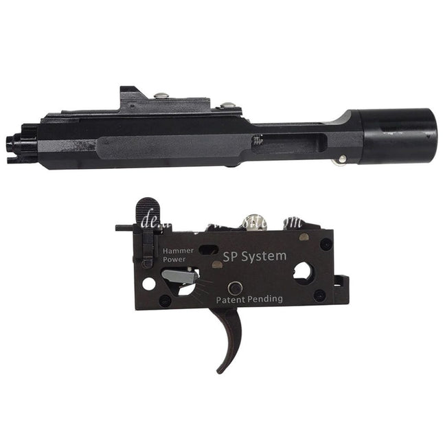 CYMA CNC Edelstahl Verschlussträger mit Einstellbar Abzug Box Geeignet für CGS AR M4 Serie GBB Gewehre Airsoft