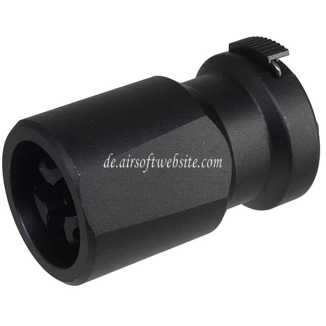 E&C Blackout 51T 3-polig Feuerdämpfer mit Blast Diverter Geeignet für -14mm CCW Gewinde gegen den Uhrzeigersinn