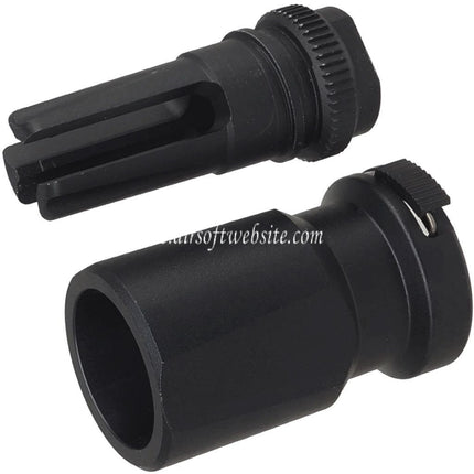 E&C Blackout 51T 3-polig Feuerdämpfer mit Blast Diverter Geeignet für -14mm CCW Gewinde gegen den Uhrzeigersinn