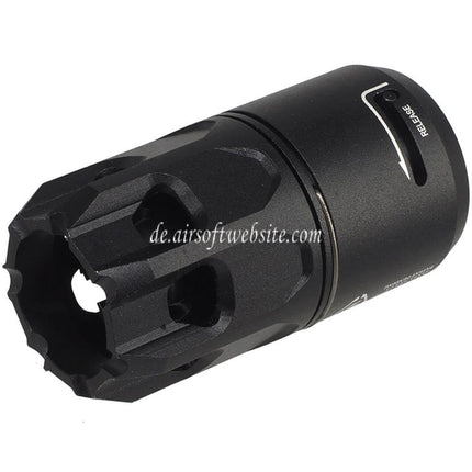 E&C King Comp Feuerdämpfer mit QD Oppressor Blast Diverter Geeignet für -14mm CCW Gewinde gegen den Uhrzeigersinn