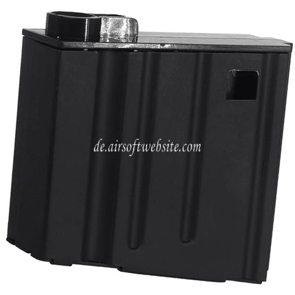 DOUBLE BELL 30rd Mid-Cap Magazin Kurz Typ Geeignet für DOUBLE BELL E&C JG Golden Eagle CYMA A&K G&P Tokyo Marui SR25 Serie AEG Gewehre Airsoft Schwarz