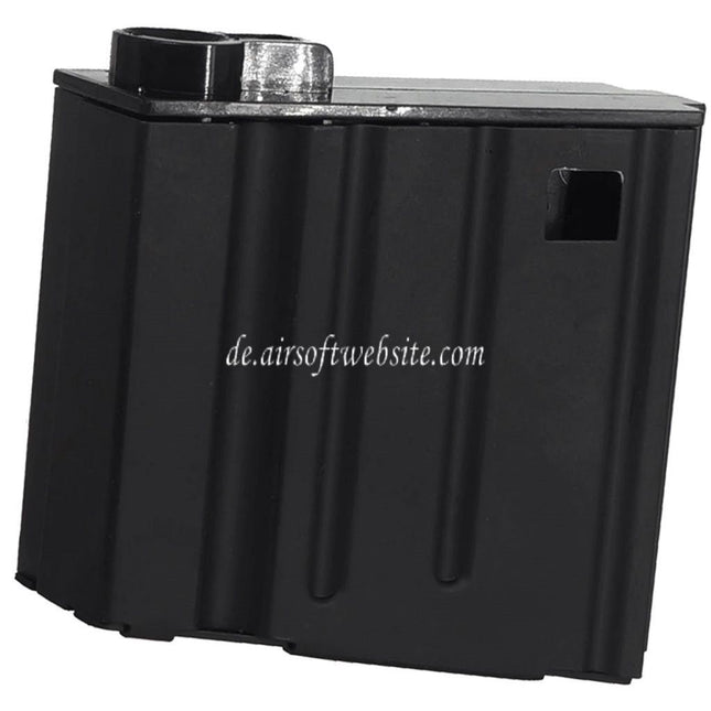 DOUBLE BELL 30rd Mid-Cap Magazin Kurz Typ Geeignet für DOUBLE BELL E&C JG Golden Eagle CYMA A&K G&P Tokyo Marui SR25 Serie AEG Gewehre Airsoft Schwarz
