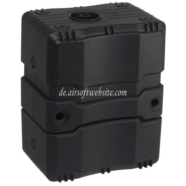 DOUBLE BELL Elektrisch Hochgeschwindigkeit Auto BB Loader (1300rd) Geeignet für 6mm AEG GBB Magazin Schwarz