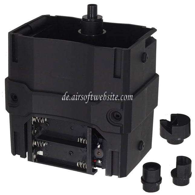 DOUBLE BELL Elektrisch Hochgeschwindigkeit Auto BB Loader (1300rd) Geeignet für 6mm AEG GBB Magazin Schwarz