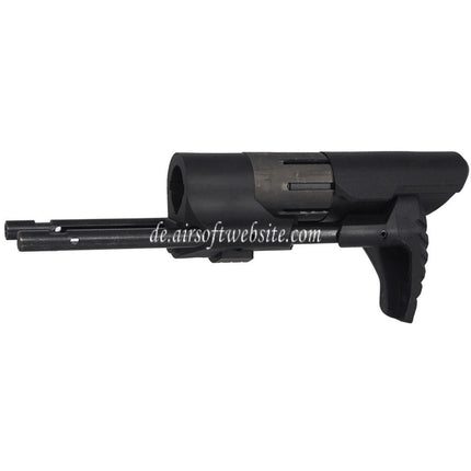 E&C PDW Schaft Geeignet für AR M4 M16 Serie AEG Gewehre Airsoft Schwarz