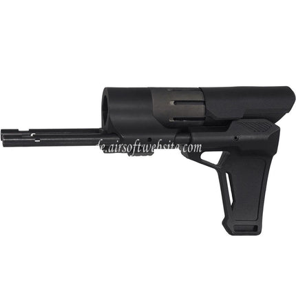 E&C PDW Stabilisator Geeignet für AR M4 M16 Serie AEG Gewehre Airsoft Schwarz