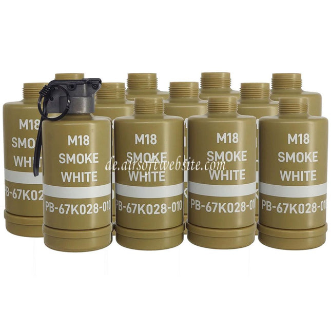APS HAKKOTSU 12pcs Thunder B Co2 Schallgranate M18 Rauch weiße Hülse Flasche mit Kern