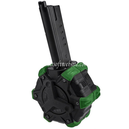 Armorer Works AW Custom 350rd Gas Adaptive Trommelmagazin Geeignet für Armorer Works AW / WE (WE-TECH) Desert Eagle GBB Pistolen Airsoft