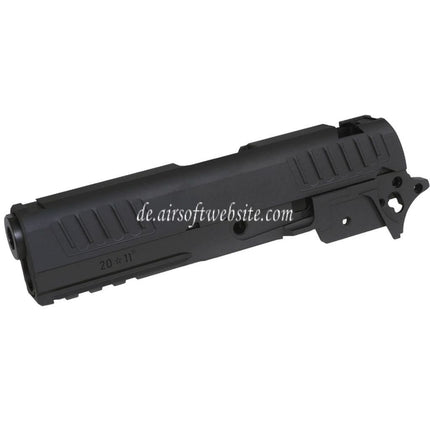 Bomber Airsoft CNC Aluminum Staccato-P 9mm 4.15 Stil Lauf Schlitten Mitte Rahmen Kit Set Geeignet für Tokyo Marui Hi-Capa Serie GBB Pistolen Schwarz
