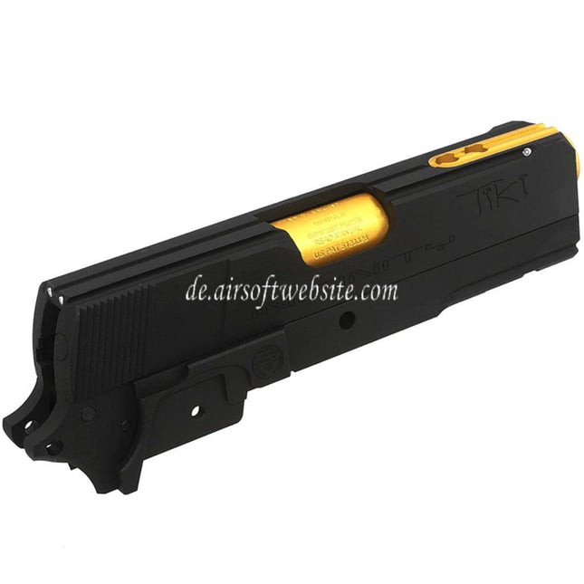 Bomber Airsoft CNC Aluminum SVI Infinity Tiki Stil Lauf Schlitten Mitte Rahmen Kit Set Shiny Geeignet für Tokyo Marui Hi-Capa 5.1 Serie GBB Pistolen
