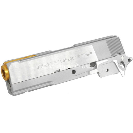 Bomber Airsoft CNC Aluminum SVI Infinity Tiki Stil Lauf Schlitten Mitte Rahmen Kit Set Shiny Geeignet für Tokyo Marui Hi-Capa 5.1 Serie GBB Pistolen