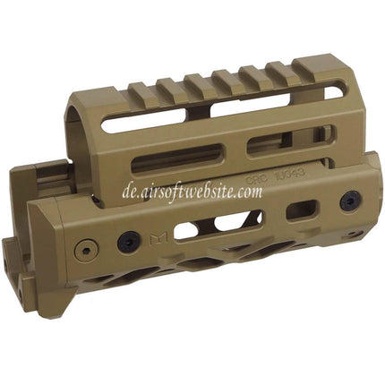 5KU KPYK CRC 1U040 Stil 125mm M-LOK Obere Untere Handschutz Schienen System Geeignet für CYMA D-BOYS AKS-74U Serie AEG Gewehre Airsoft