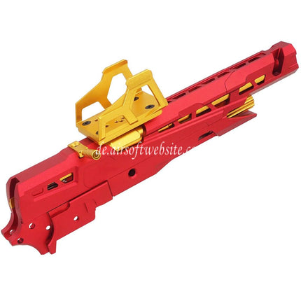 5KU CNC Aluminum EX-02 Lauf Schlitten Mitte Rahmen Kit Komplett Set Geeignet für Tokyo Marui Hi-Capa Serie GBB Pistolen Airsoft