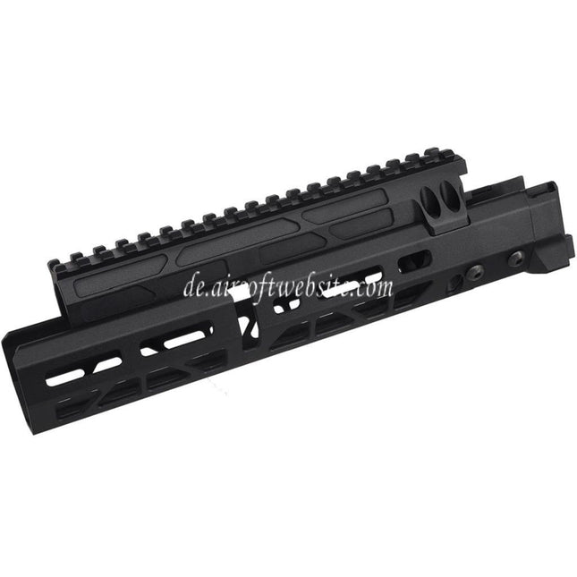 5KU 10.1 Zoll MMS Stil M-Lok Handschutz Schienen System Geeignet für Tokyo Marui AKM Serie GBB Gewehre Airsoft Schwarz
