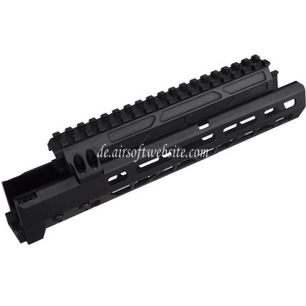5KU 10.1 Zoll MMS Stil M-Lok Handschutz Schienen System Geeignet für Tokyo Marui AKM Serie GBB Gewehre Airsoft Schwarz